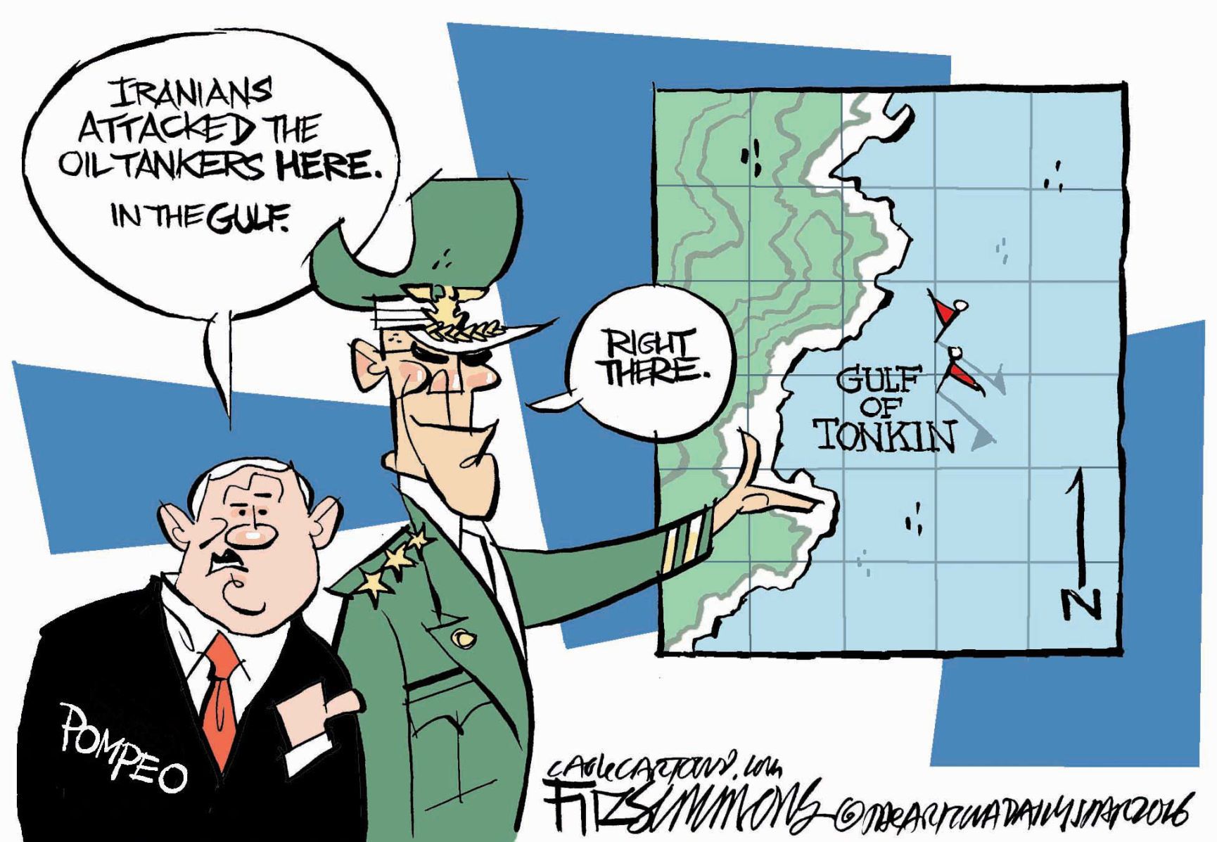 Daily Fitz Cartoon: Gulf War Drums